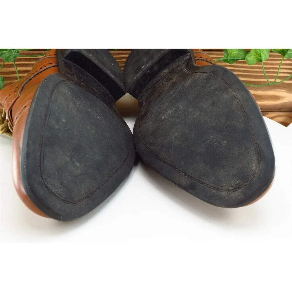 Nunn Bush Shoes Sz 10.5 M‎ Brown Derby Oxfords Synthetic Men